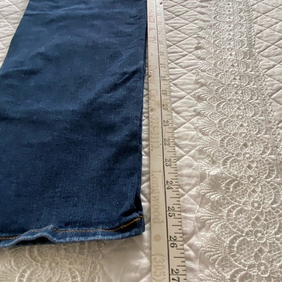 DKNY Waverly Straight Leg High Waisted Jeans Dark Wash Size 6 - Picture 12 of 14